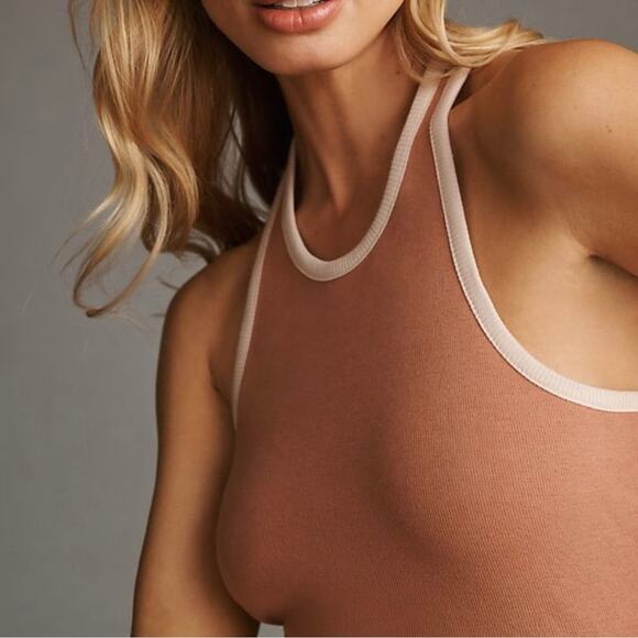 Anthropologie Daily Practice Cotton Sporty Fit and Flare Back Cutout Dress Large - Picture 2 of 7